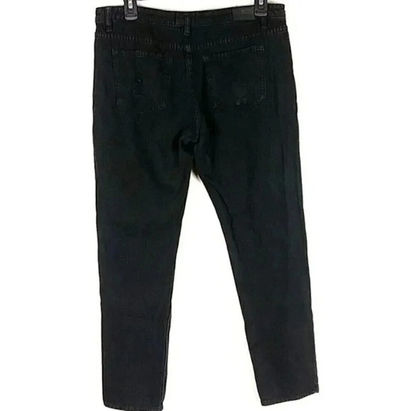 Obey Size 27 Black Distressed Skinny Straight Leg Jeans - Picture 10 of 11